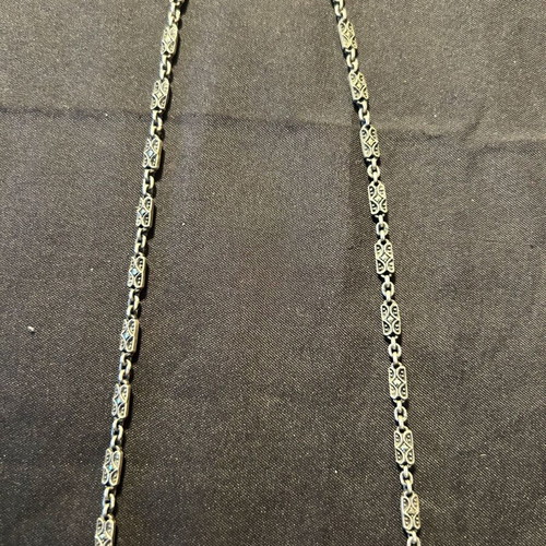 Vintage silver necklace 925 with purple stone like new