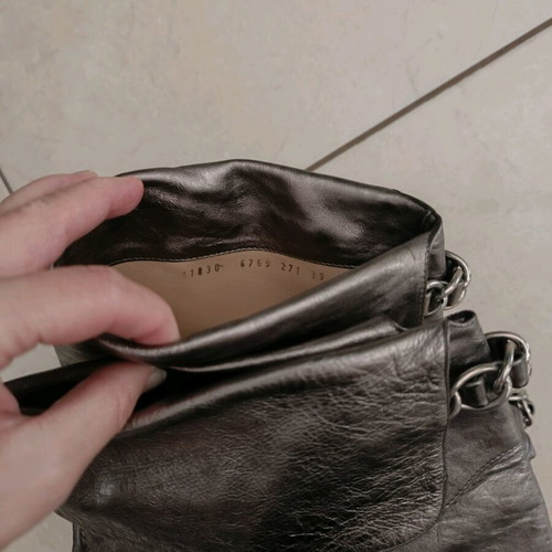 Casadei boots used, silver, size 38-39