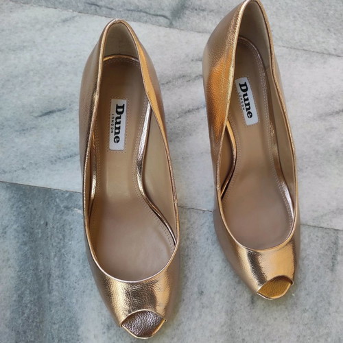 Dune London shoes rose gold color new size 37