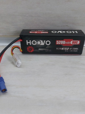 Hoovo LiPo μπαταρία 3S 11.1V 5200mAh 80C με EC5 σύνδεσμο σαν καινούργια