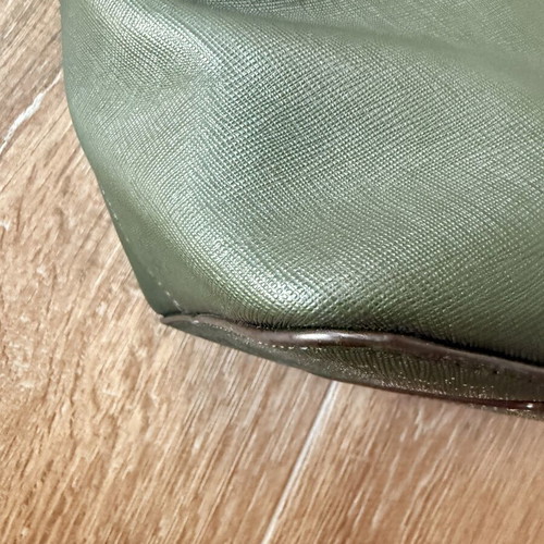 Kate Spade New York Tote Bag used, olive green with zipper