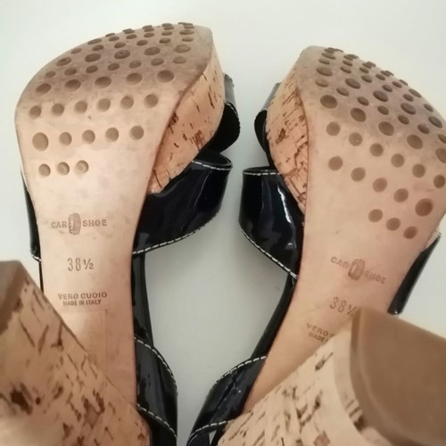 Platform sandals CAR SHOE original made in Italy black 38 1/2