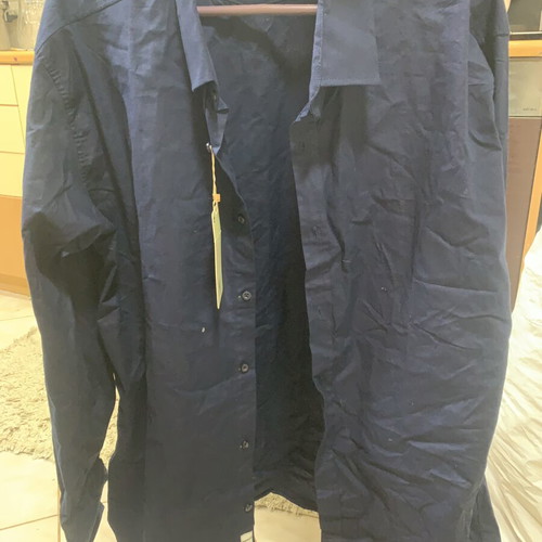 Men's blue dress shirt new, size 4XL