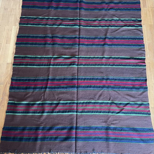 Traditional Woolen Loom-Woven Kilim Rug used 1.54 x 1.94 m