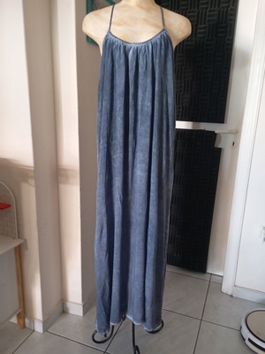 Attrattivo maxi φόρεμα one size, βαμβακερό, μπλε, σαν καινούργιο