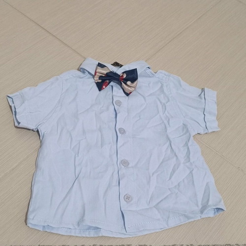 Children's set vest with shirt and bow tie new