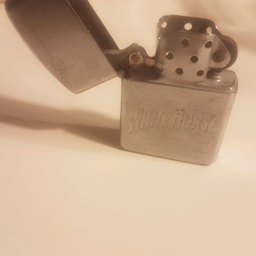 White Horse lighter collectible used