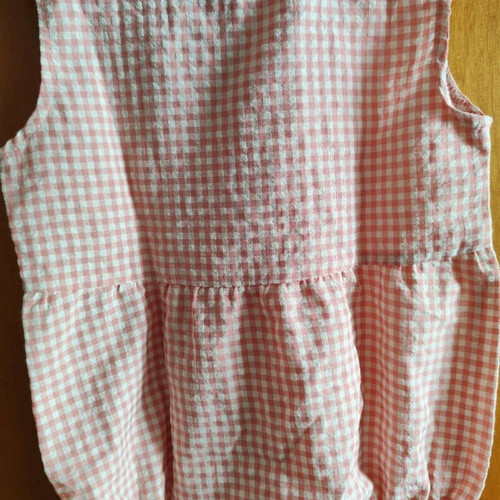Shein walking romper like new, for 2-3 years old, white and pink