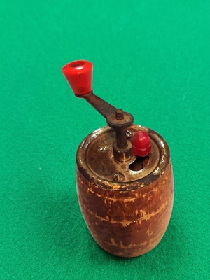 Spice mill mid-20th century used, wood and metal