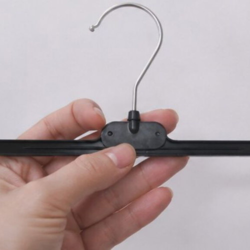 Plastic hangers with clips, set of 10