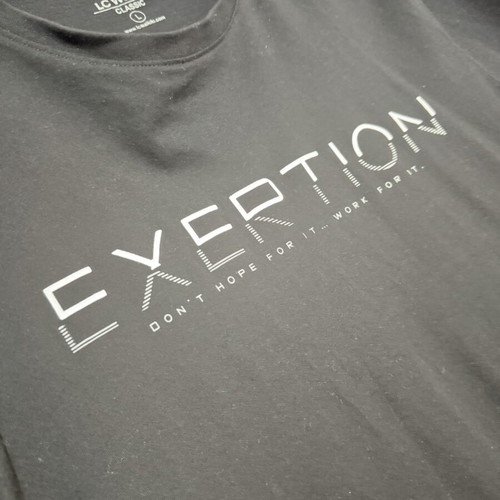 Men's T-shirt Exertion black, XL, like new
