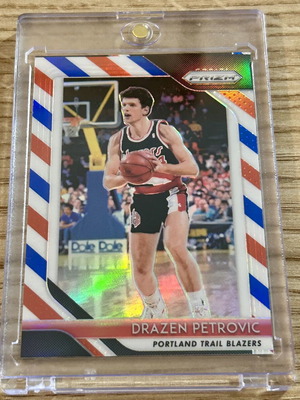 Κάρτα Drazen Petrovic Portland Trail Blazers Panini NBA Prizm 2018-19 καινούργια