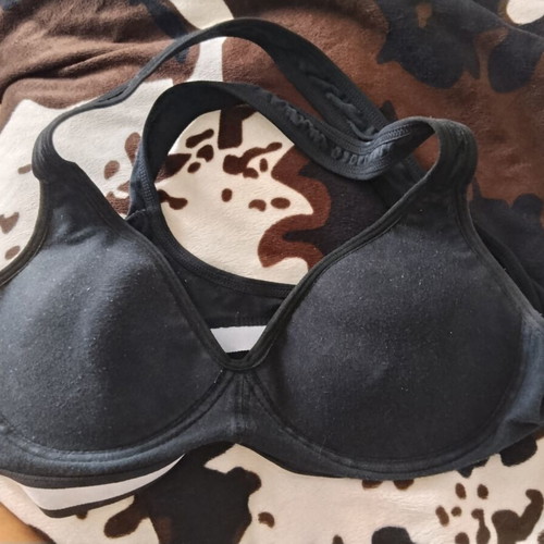 Love Fitness women's sports bra padded, size L, used, black
