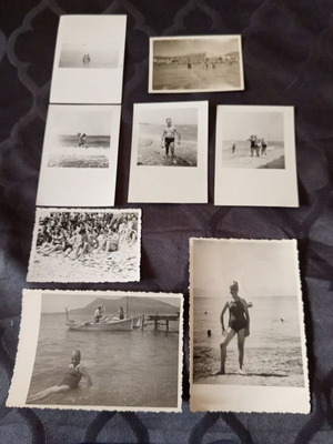 Old beach photos pack of 8 used