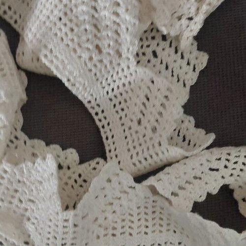 Handmade lace vintage collection used, various designs and lengths