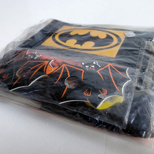 Batman vinyl cape new, 70s-80s carnival costume with mask
