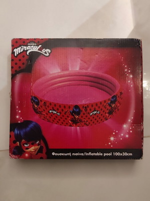 Φουσκωτή πισίνα Miraculous Ladybug 100×30cm Καινούργια