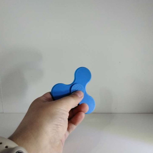Fidget Spinner new, blue, 3D printed