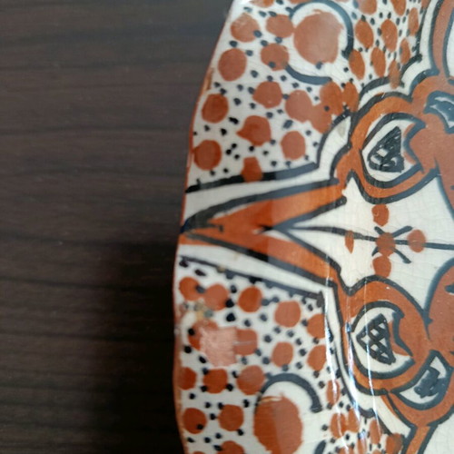 Ceramic plate like new, diameter 25 cm, possibly North African origin