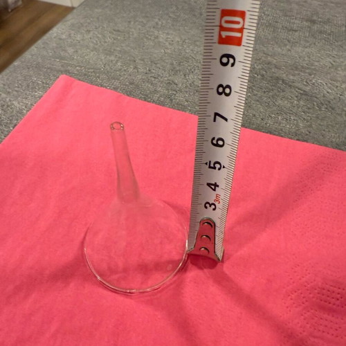 Miniature glass funnel like new