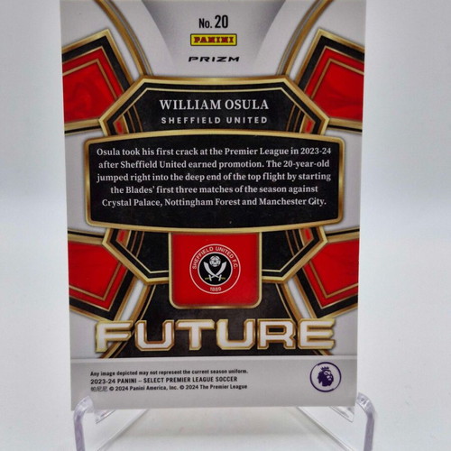 William Osula Future Silver Prizm RC Card 2023-24 Sheffield United new
