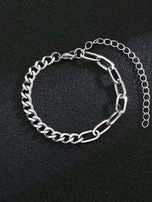 Stainless steel bracelet new in silver color
