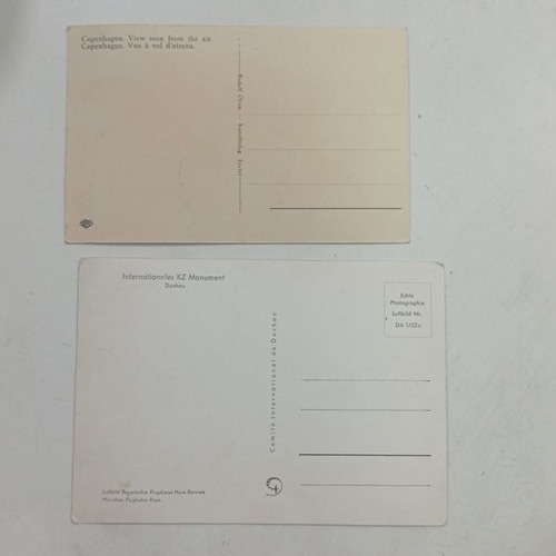 Lot of 2 postcards new, black and white Munich/Copenhagen