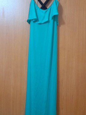July Two Atelier silk maxi dress, green, XS