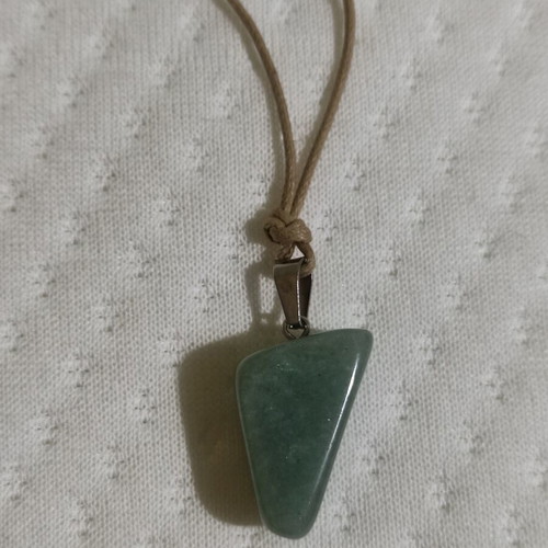 Aventurine pendant with cord