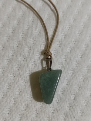 Aventurine pendant with cord