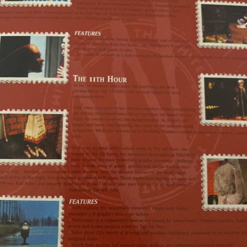 The White Label Doubles PC Big Box with The 7th Guest and The 11th Hour like new