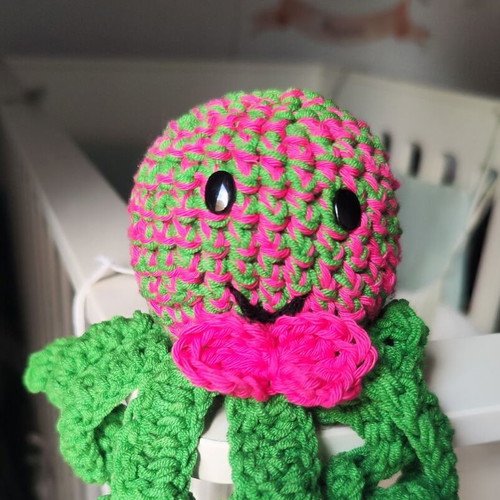 Handmade knitted octopus toy new