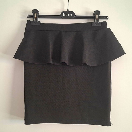 Decibel mini skirt, black, size Medium
