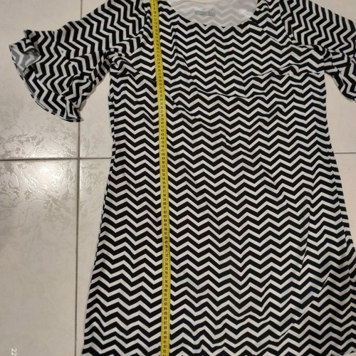 Day Billy Sabbado Chevron midi dress tunic black and white 4XL