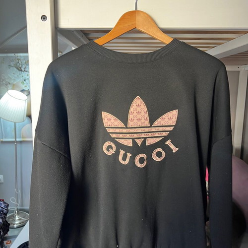 Gucci x Adidas sweatshirt like new, black, sizes M and L