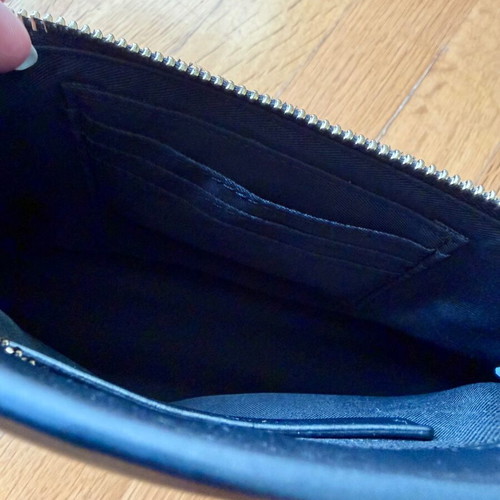 Nine West black clutch bag like new with pouch
