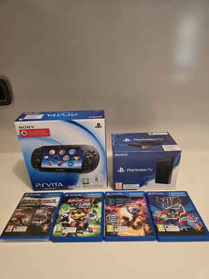 PlayStation Vita OLED and TV sealed bundle with God of War and Ratchet games