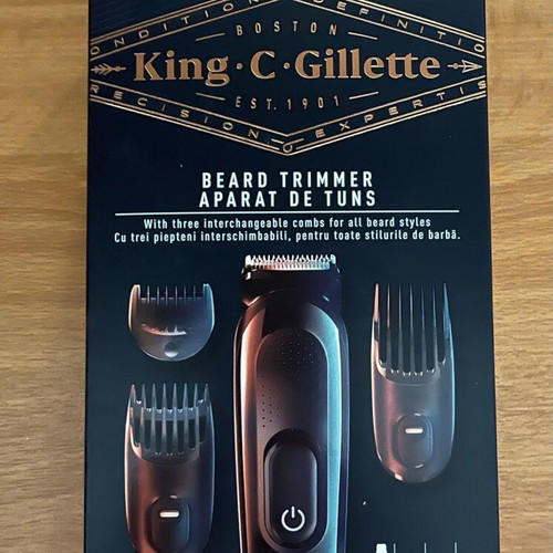 Gillette King rechargeable beard trimmer new