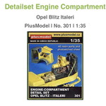 Detailset Engine Compartment Opel Blitz Italeri PlusModel 1:35 καινούργιο
