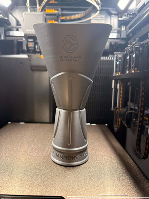 Euroleague Cup Olympiakos 2026 official replica, new, 25 cm