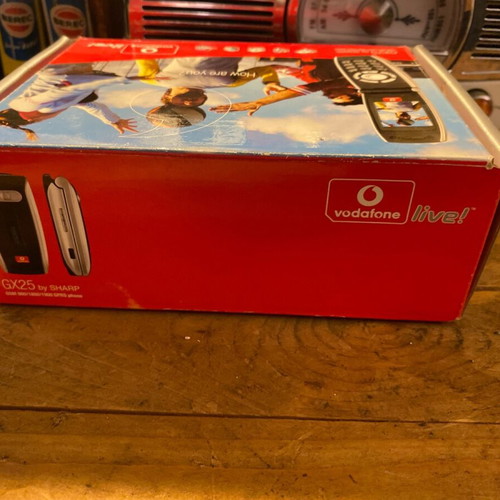 Sharp GX25 mobile phone box used, old and empty
