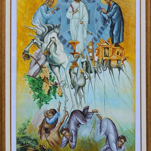 Transformation Copy Watercolor Painting by Dorotheos Antoniadis made to order
