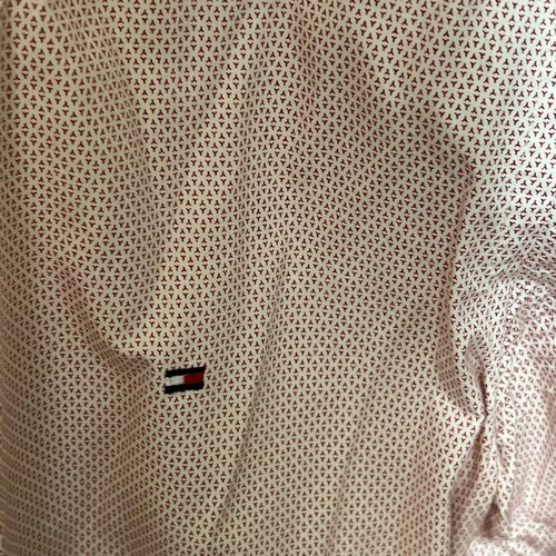 Tommy Hilfiger shirt like new, size M, white and red