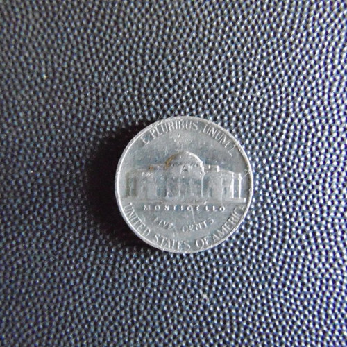 American coin Five Cents Liberty 1964 used