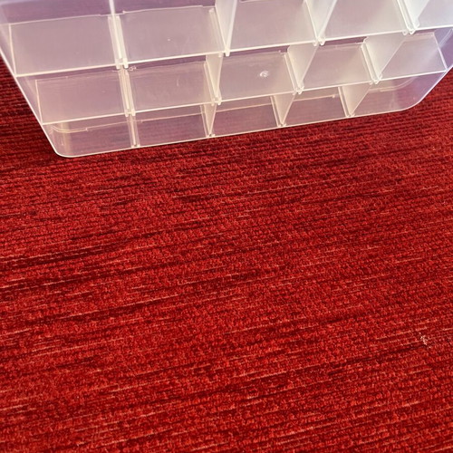 Jewelry storage box new with 15 compartments transparent