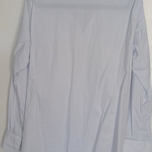 Vardas dress shirt like new, white with blue patterns, size L