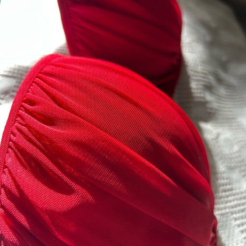 Bra 75D red with padding H&M used