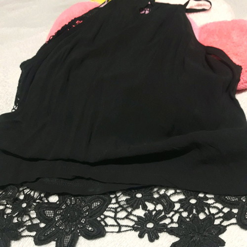 Black Lace Top Tally Weijl New Size M