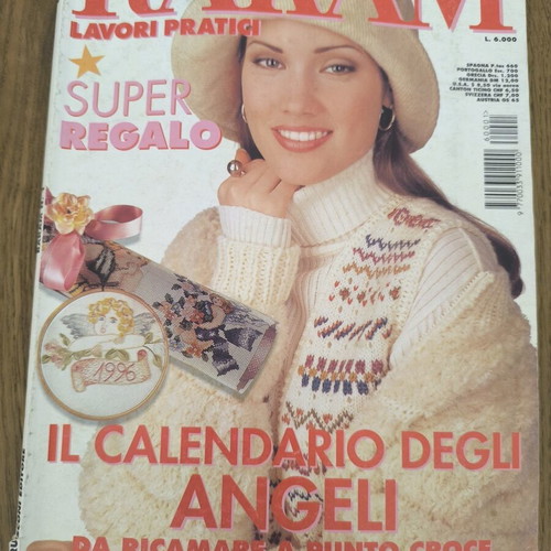 Rakam Lavori Pratici magazine used, January 1996 Italian craft issue