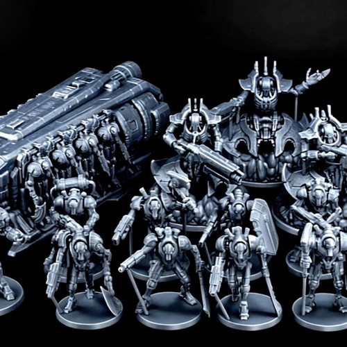 Necro Mechanica proxy basic army sci-fi miniatures